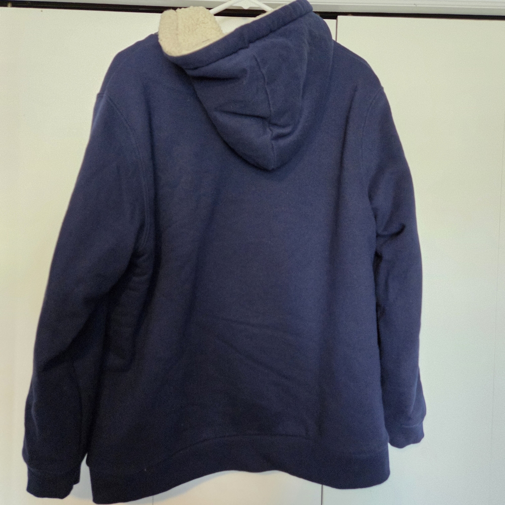 Warner Bros. Harry Potter Ravenclaw Navy Hoodie With Cream Fleece Jacket - Picture 3 of 3
